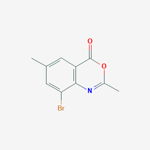 molecular formula C10H8BrNO2 B2958384 8-bromo-2,6-dimethyl-4H-3,1-benzoxazin-4-one CAS No. 866151-05-5