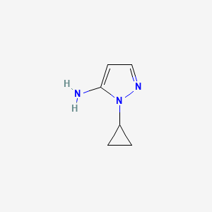 molecular formula C6H9N3 B2958410 1-Cyclopropyl-1H-pyrazol-5-amine CAS No. 1501777-90-7