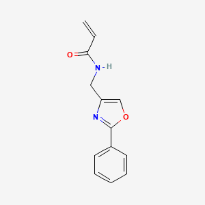 molecular formula C13H12N2O2 B2958440 N-[(2-phenyl-1,3-oxazol-4-yl)methyl]prop-2-enamide CAS No. 2094315-99-6