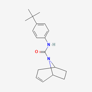 molecular formula C18H24N2O B2958522 N-(4-tert-butylphenyl)-8-azabicyclo[3.2.1]oct-2-ene-8-carboxamide CAS No. 1797335-23-9