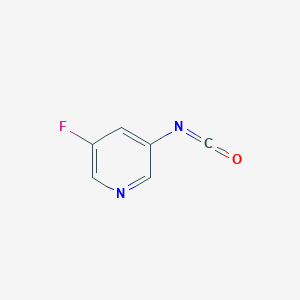 molecular formula C6H3FN2O B2958550 3-Fluoro-5-isocyanatopyridine CAS No. 1260671-87-1