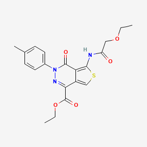 Ethyl 5-[(2-ethoxyacetyl)amino]-3-(4-methylphenyl)-4-oxothieno[3,4-d]pyridazine-1-carboxylate