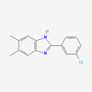 2-(3-chlorophenyl)-5,6-dimethyl-1H-benzimidazole