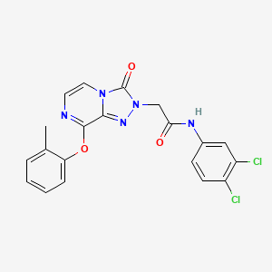 N-(3,4-dichlorophenyl)-2-[8-(2-methylphenoxy)-3-oxo[1,2,4]triazolo[4,3-a]pyrazin-2(3H)-yl]acetamide