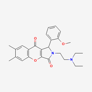 2-(2-(Diethylamino)ethyl)-1-(2-methoxyphenyl)-6,7-dimethyl-1,2-dihydrochromeno[2,3-c]pyrrole-3,9-dione