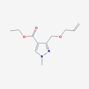 B2958672 Ethyl 1-methyl-3-(prop-2-enoxymethyl)pyrazole-4-carboxylate CAS No. 1975118-89-8