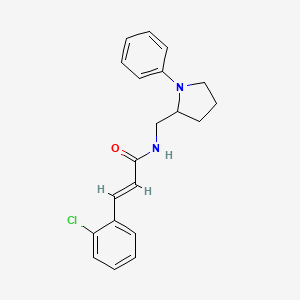 (E)-3-(2-chlorophenyl)-N-((1-phenylpyrrolidin-2-yl)methyl)acrylamide