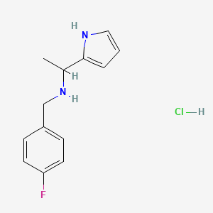 N-(4-Fluorobenzyl)-1-(1H-pyrrol-2-yl)ethanamine hydrochloride