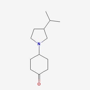 4-(3-Propan-2-ylpyrrolidin-1-yl)cyclohexan-1-one