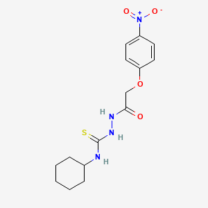1-Cyclohexyl-3-[[2-(4-nitrophenoxy)acetyl]amino]thiourea