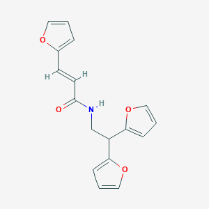 (E)-N-(2,2-di(furan-2-yl)ethyl)-3-(furan-2-yl)acrylamide
