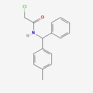 2-chloro-N-[(4-methylphenyl)(phenyl)methyl]acetamide