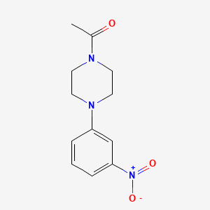 molecular formula C12H15N3O3 B2958842 1-[4-(3-Nitrophenyl)piperazin-1-yl]ethan-1-one CAS No. 314061-17-1
