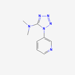 molecular formula C8H10N6 B2958843 N,N-dimethyl-1-(3-pyridinyl)-1H-1,2,3,4-tetraazol-5-amine CAS No. 338417-35-9