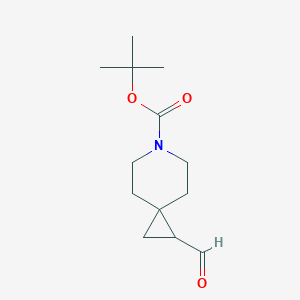 molecular formula C13H21NO3 B2958854 Tert-butyl 1-formyl-6-azaspiro[2.5]octane-6-carboxylate CAS No. 1416176-10-7