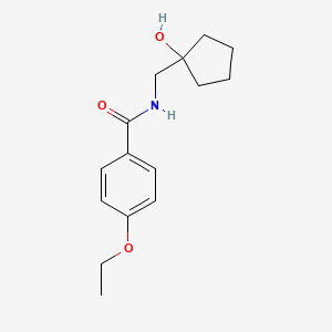 molecular formula C15H21NO3 B2958870 4-ethoxy-N-[(1-hydroxycyclopentyl)methyl]benzamide CAS No. 1235615-29-8