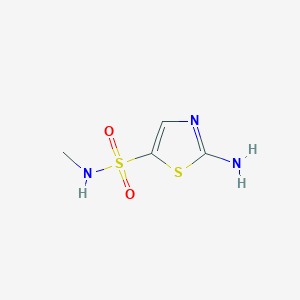 molecular formula C4H7N3O2S2 B2958872 2-Amino-N-methylthiazole-5-sulfonamide CAS No. 1039020-77-3