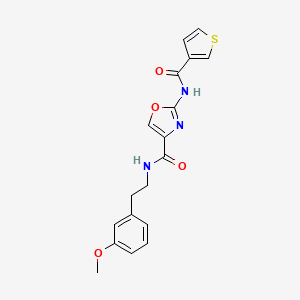 N-(3-methoxyphenethyl)-2-(thiophene-3-carboxamido)oxazole-4-carboxamide