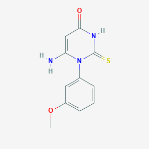 6-Amino-1-(3-methoxyphenyl)-2-sulfanylidenepyrimidin-4-one
