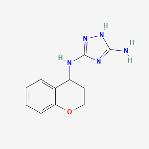 N3-(3,4-dihydro-2H-1-benzopyran-4-yl)-4H-1,2,4-triazole-3,5-diamine