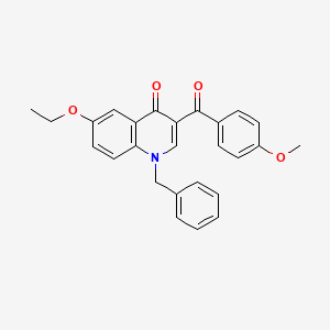 1-Benzyl-6-ethoxy-3-(4-methoxybenzoyl)-1,4-dihydroquinolin-4-one
