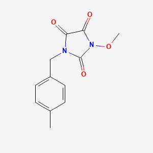1-Methoxy-3-[(4-methylphenyl)methyl]imidazolidine-2,4,5-trione