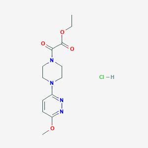 Ethyl 2-(4-(6-methoxypyridazin-3-yl)piperazin-1-yl)-2-oxoacetate hydrochloride