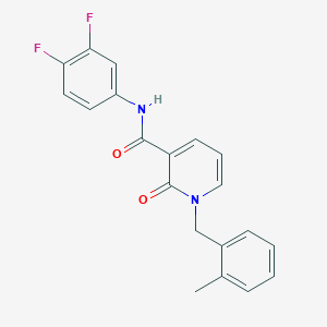 N-(3,4-difluorophenyl)-1-(2-methylbenzyl)-2-oxo-1,2-dihydropyridine-3-carboxamide