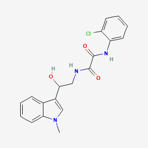 N1-(2-chlorophenyl)-N2-(2-hydroxy-2-(1-methyl-1H-indol-3-yl)ethyl)oxalamide