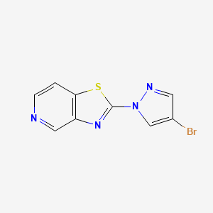 2-(4-Bromopyrazol-1-yl)-[1,3]thiazolo[4,5-c]pyridine