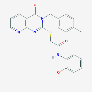 N-(2-methoxyphenyl)-2-{[3-(4-methylbenzyl)-4-oxo-3,4-dihydropyrido[2,3-d]pyrimidin-2-yl]thio}acetamide