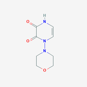 molecular formula C8H11N3O3 B2959084 1-Morpholino-1,4-dihydropyrazine-2,3-dione CAS No. 2309804-80-4