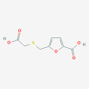 molecular formula C8H8O5S B2959122 5-(((Carboxymethyl)thio)methyl)furan-2-carboxylic acid CAS No. 90111-52-7