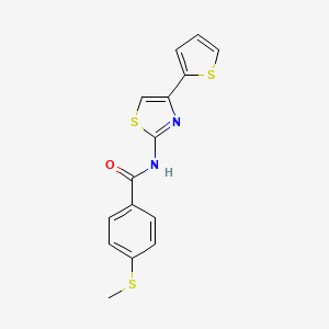 4-(methylthio)-N-(4-(thiophen-2-yl)thiazol-2-yl)benzamide
