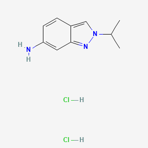 2-(propan-2-yl)-2,6-dihydro-1H-indazol-6-imine dihydrochloride