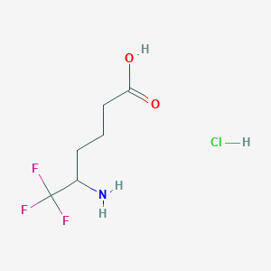 5-Amino-6,6,6-trifluorohexanoic acid;hydrochloride