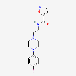 N-(2-(4-(4-fluorophenyl)piperazin-1-yl)ethyl)isoxazole-5-carboxamide
