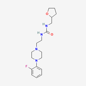 1-(2-(4-(2-Fluorophenyl)piperazin-1-yl)ethyl)-3-((tetrahydrofuran-2-yl)methyl)urea