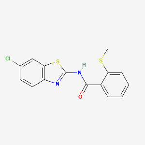 N-(6-chlorobenzo[d]thiazol-2-yl)-2-(methylthio)benzamide