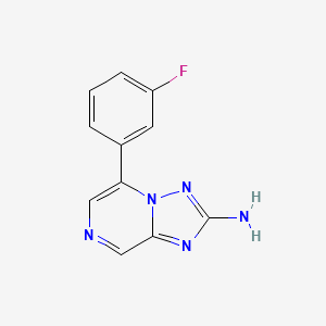 5-(3-Fluorophenyl)-[1,2,4]triazolo[1,5-a]pyrazin-2-amine