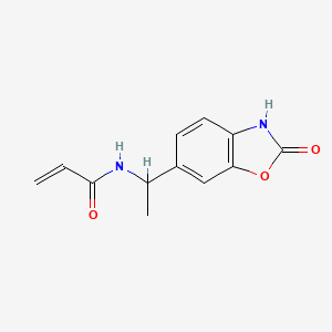 N-[1-(2-Oxo-3H-1,3-benzoxazol-6-yl)ethyl]prop-2-enamide