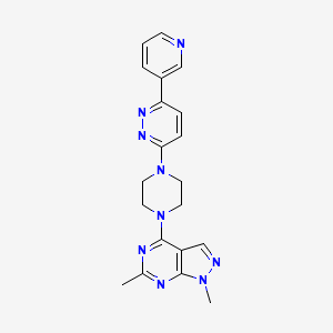 1,6-Dimethyl-4-[4-(6-pyridin-3-ylpyridazin-3-yl)piperazin-1-yl]pyrazolo[3,4-d]pyrimidine