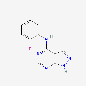N-(2-Fluorophenyl)-1h-Pyrazolo[3,4-D]pyrimidin-4-Amine