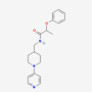 2-phenoxy-N-((1-(pyridin-4-yl)piperidin-4-yl)methyl)propanamide