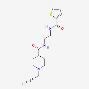 1-(prop-2-yn-1-yl)-N-{2-[(thiophen-2-yl)formamido]ethyl}piperidine-4-carboxamide