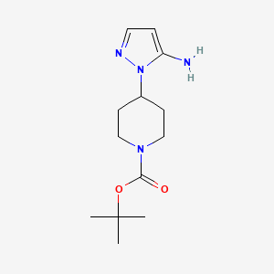 B2959308 4-(5-Amino-pyrazol-1-yl)-piperidine-1-carboxylic acid tert-butyl ester CAS No. 872999-07-0