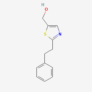 [2-(2-Phenylethyl)-1,3-thiazol-5-yl]methanol