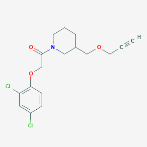 2-(2,4-Dichlorophenoxy)-1-(3-((prop-2-yn-1-yloxy)methyl)piperidin-1-yl)ethanone