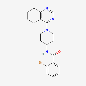 2-bromo-N-(1-(5,6,7,8-tetrahydroquinazolin-4-yl)piperidin-4-yl)benzamide