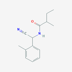N-[cyano(2-methylphenyl)methyl]-2-methylbutanamide